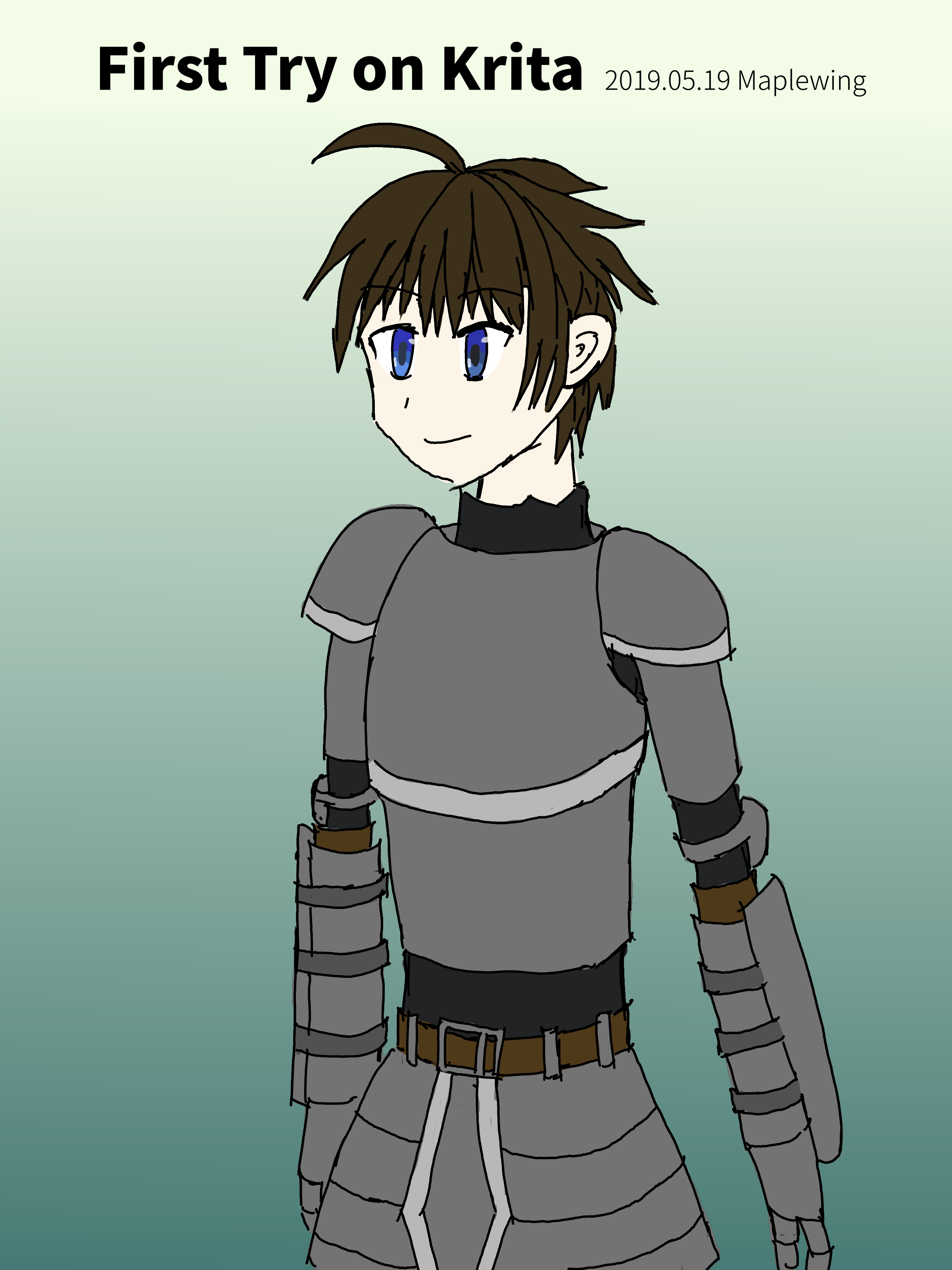 First Try on Krita
