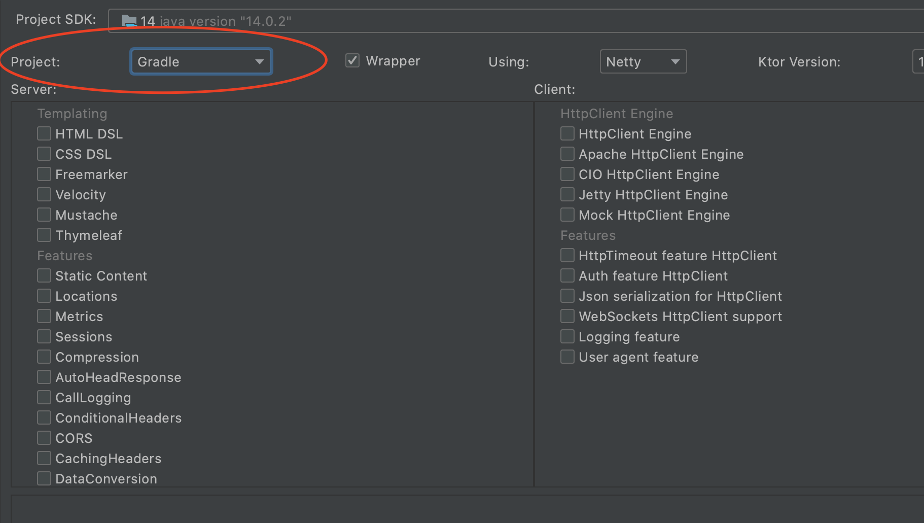 專案 Gradle 設定欄位